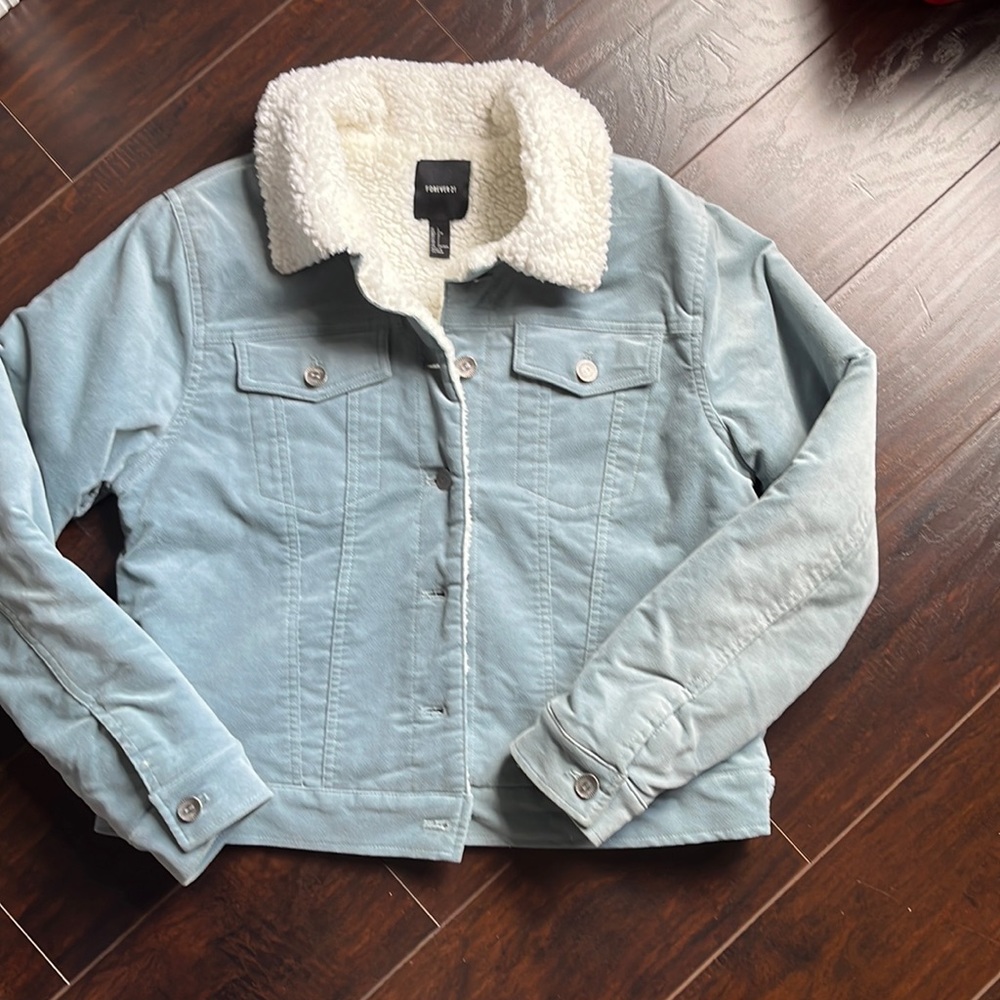 Velour jacket with Sherpa